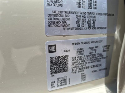 2026 GMC Sierra 1500 AT4