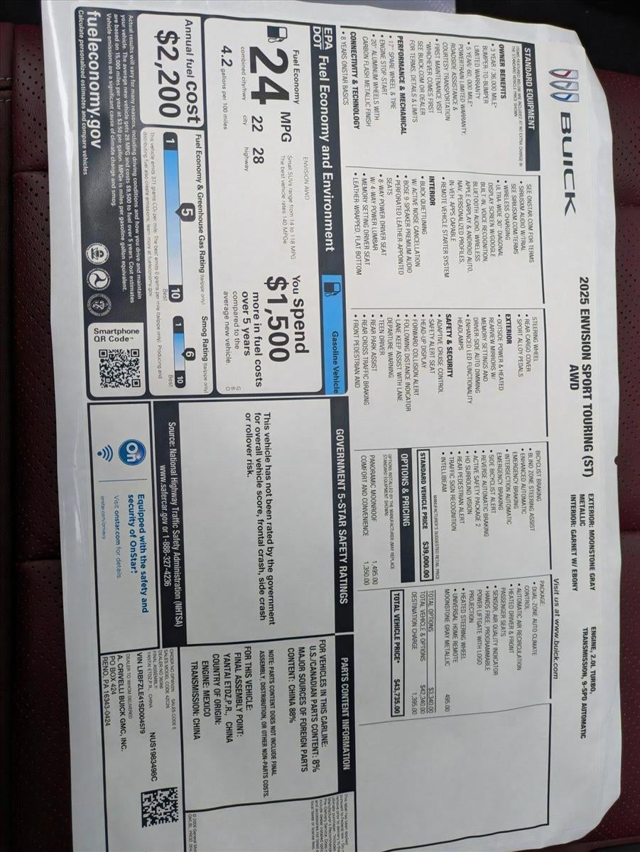 2025 Buick Envision Sport Touring