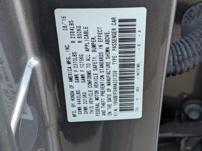 2017 Acura TLX w/Technology Pkg