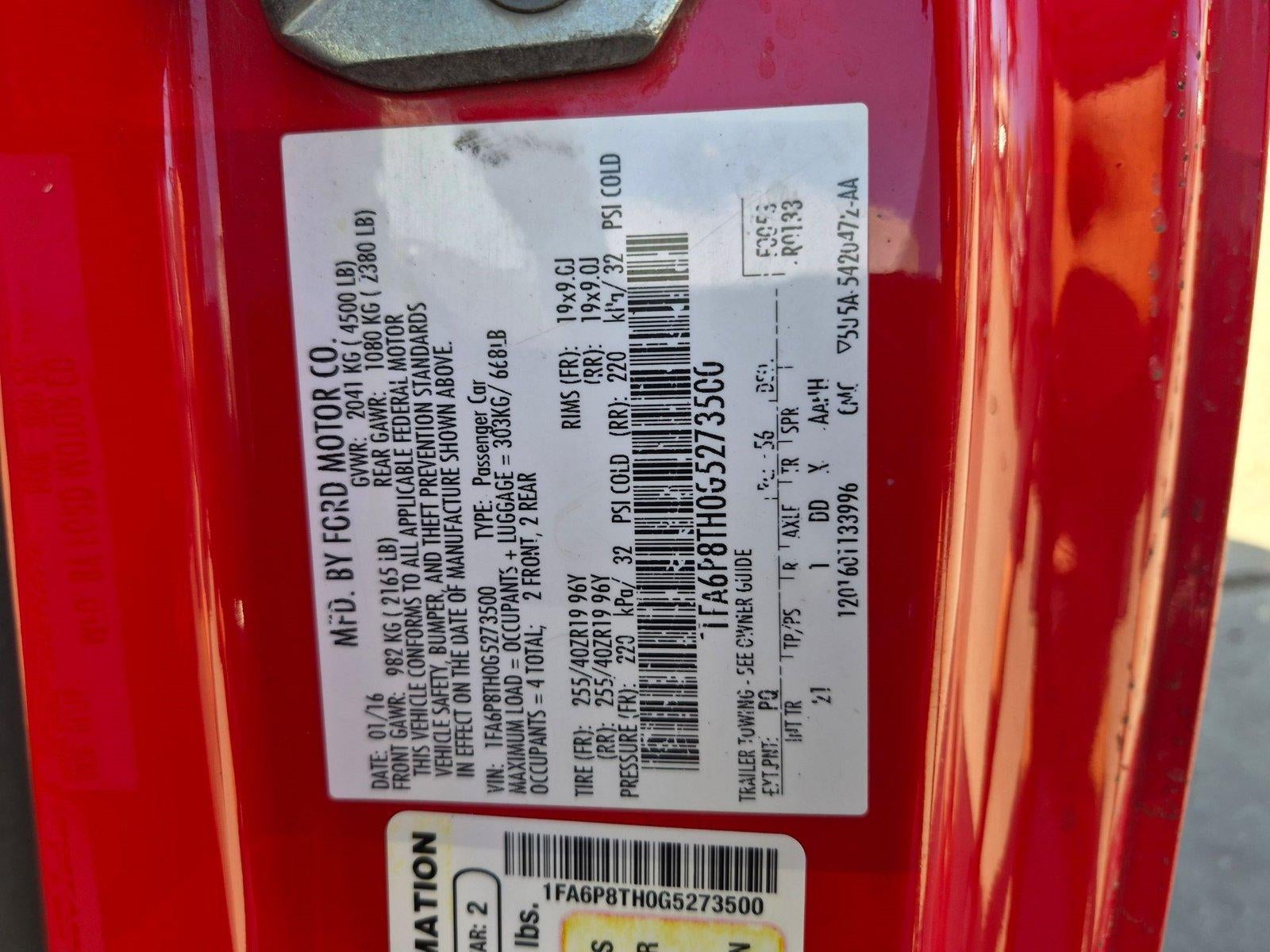 2016 Ford Mustang EcoBoost