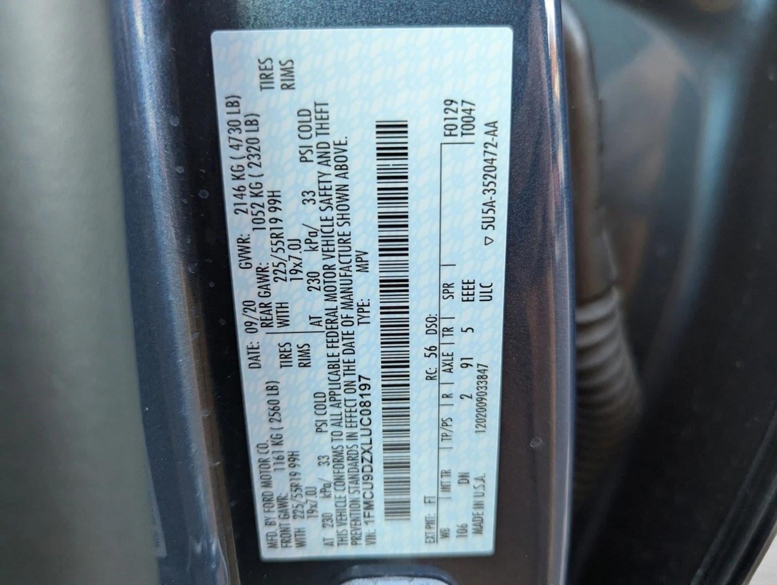 2020 Ford Escape Titanium Hybrid