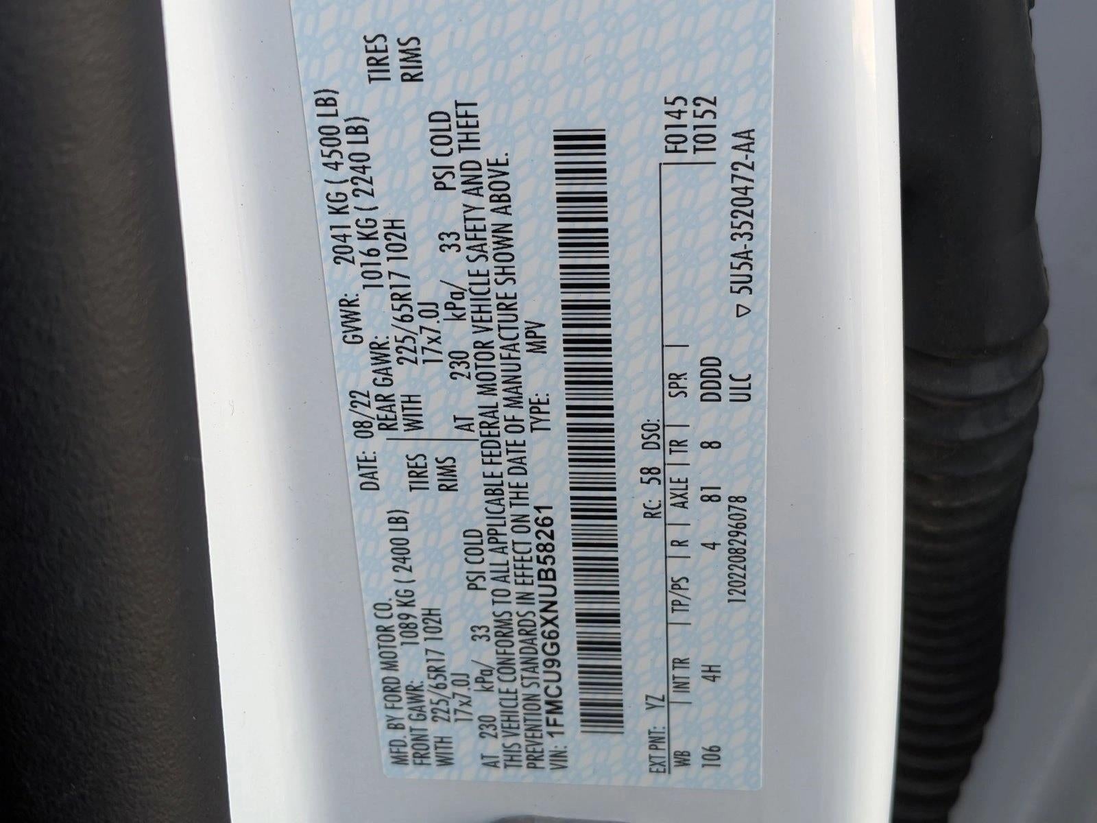 2022 Ford Escape SE