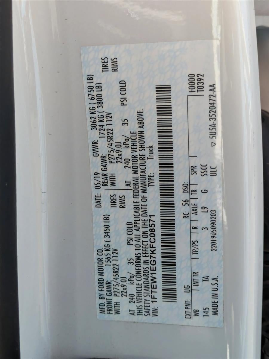 2019 Ford F-150 Limited