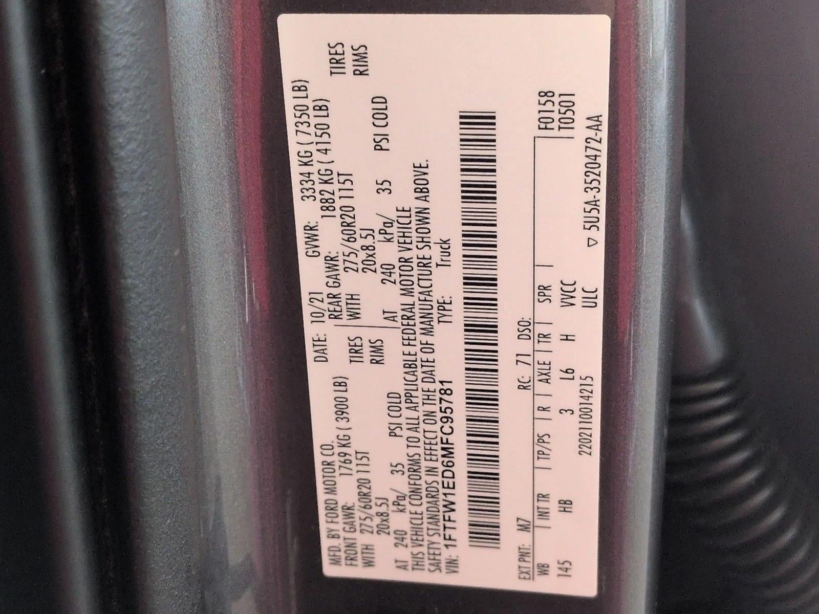 2021 Ford F-150 LARIAT