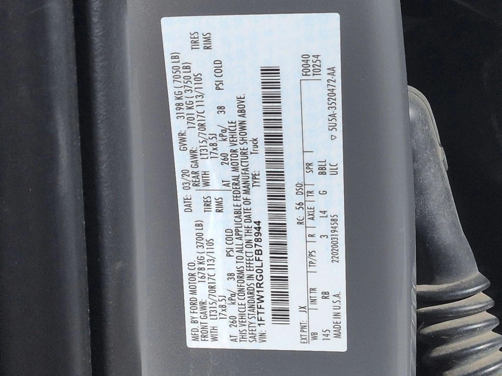 2020 Ford F-150 Raptor