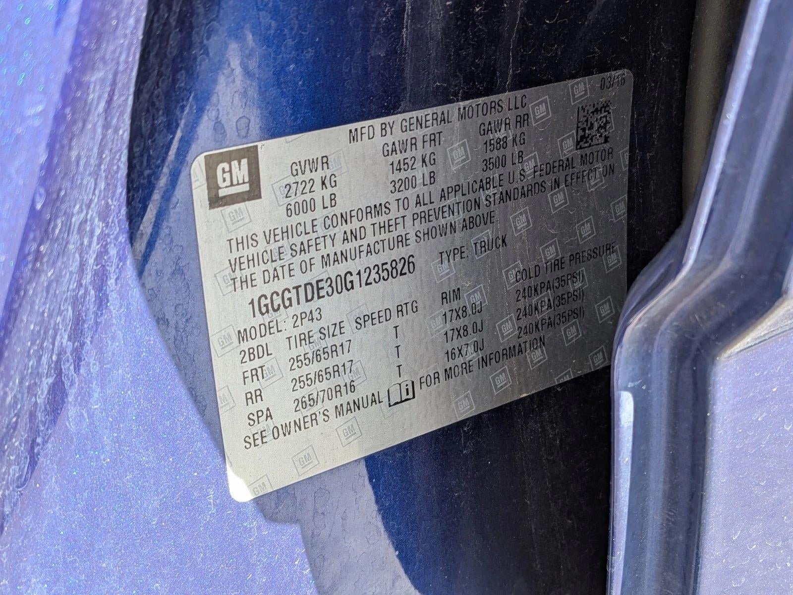 2016 Chevrolet Colorado 4WD Z71