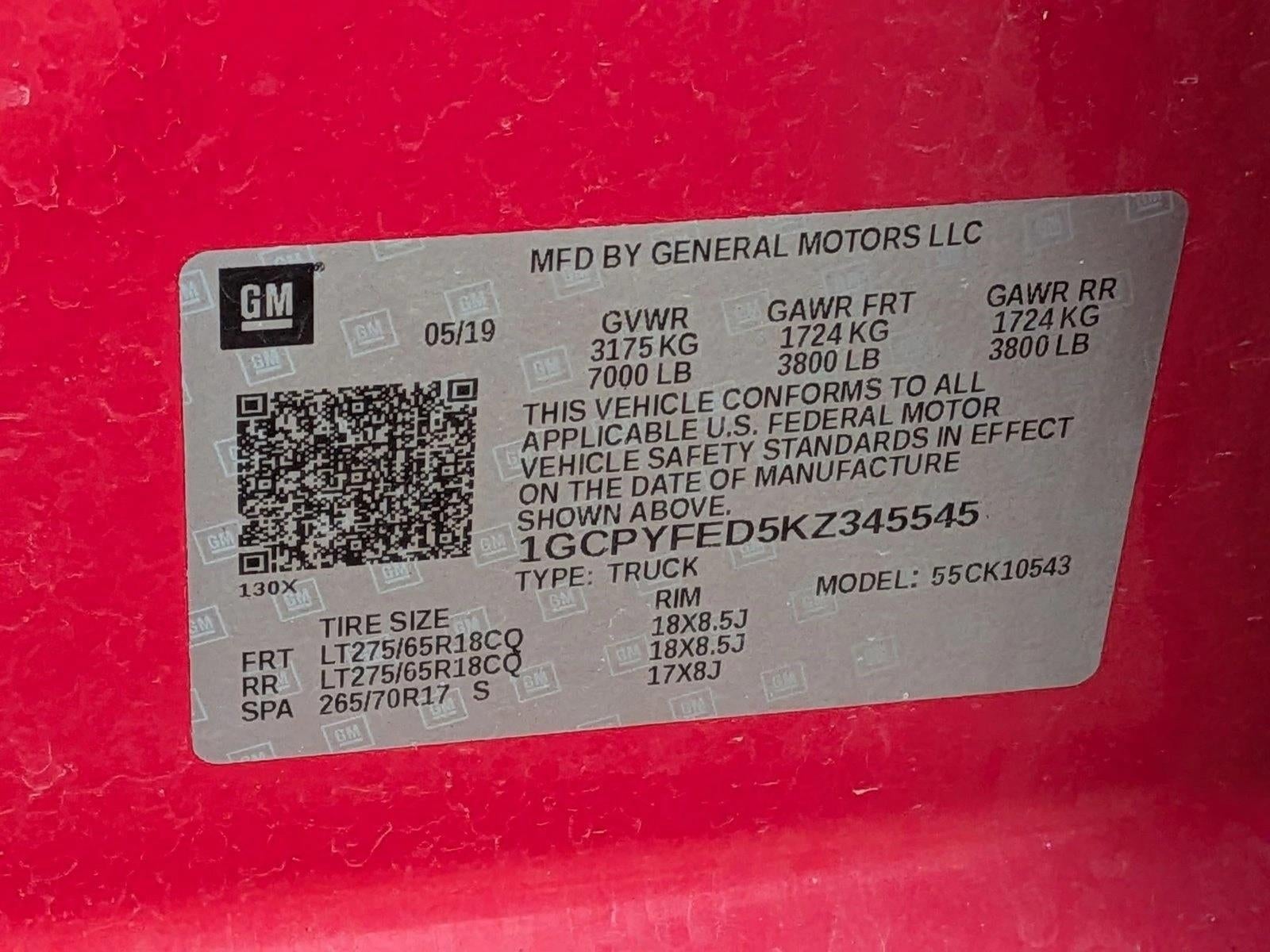 2019 Chevrolet Silverado 1500 LT Trail Boss