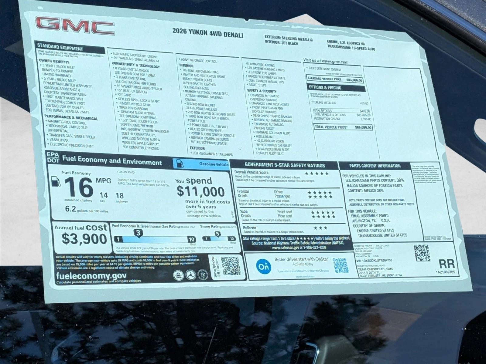 2026 GMC Yukon Denali