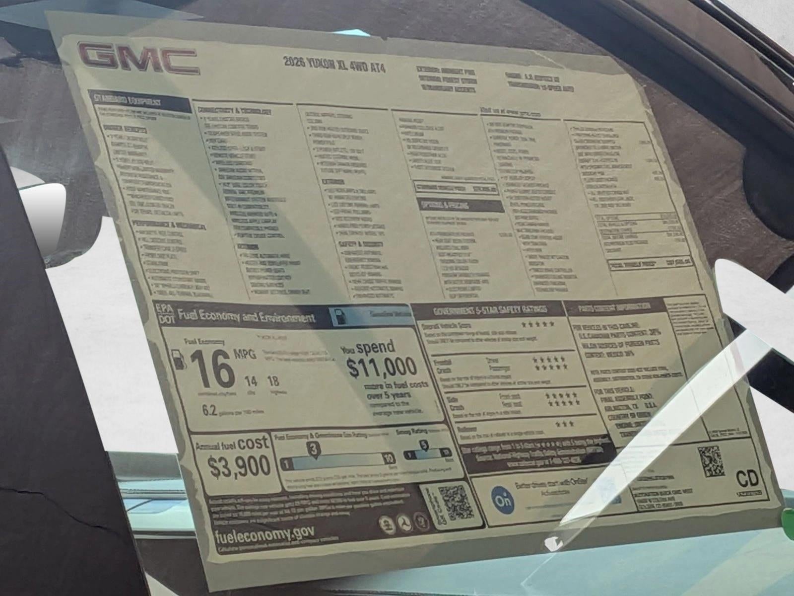 2026 GMC Yukon XL AT4