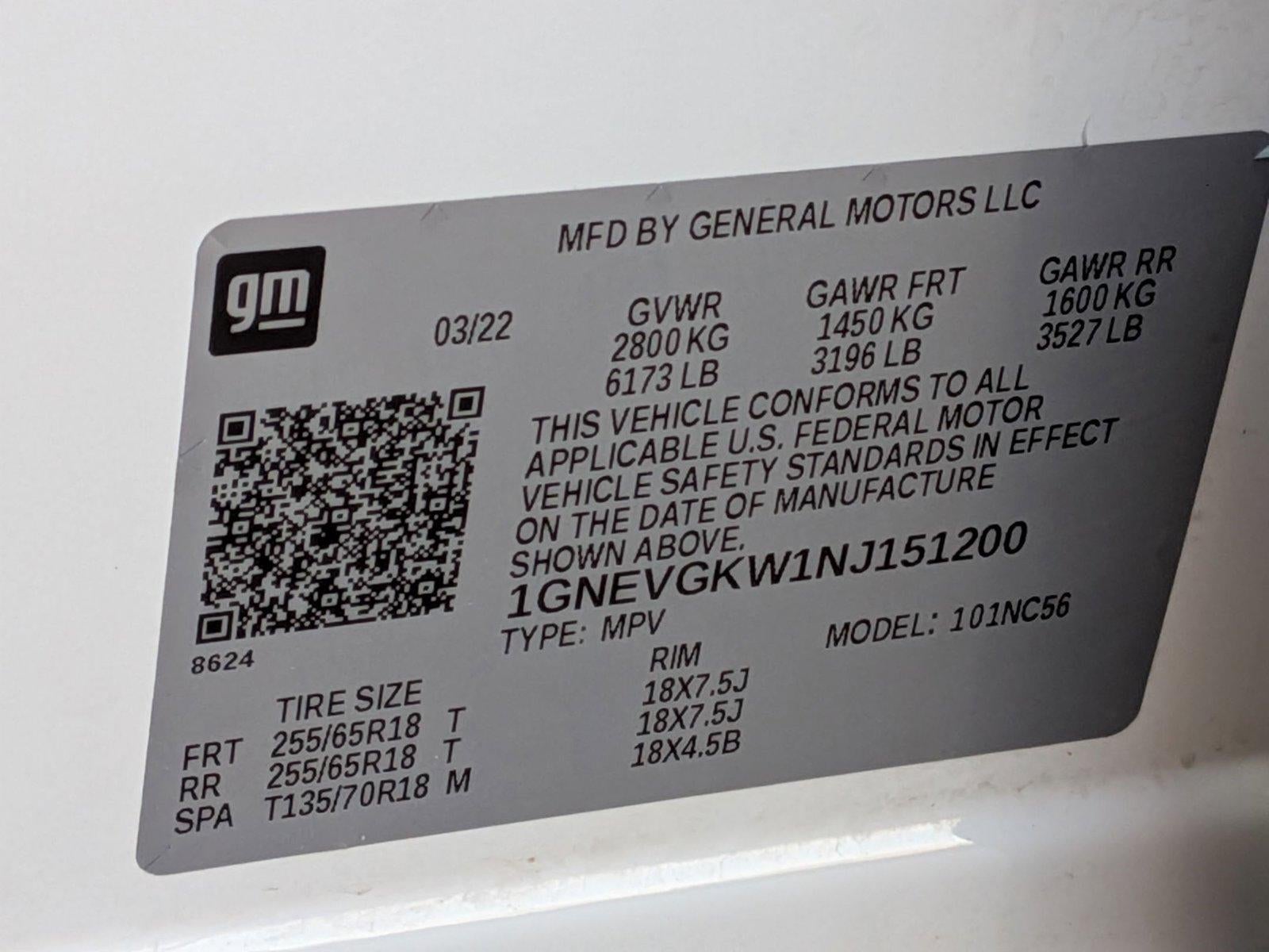 2022 Chevrolet Traverse LT Cloth