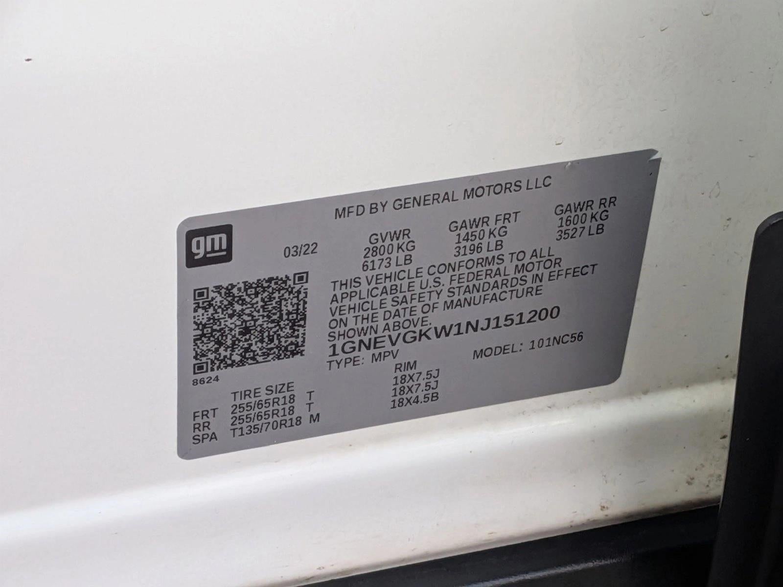 2022 Chevrolet Traverse LT Cloth