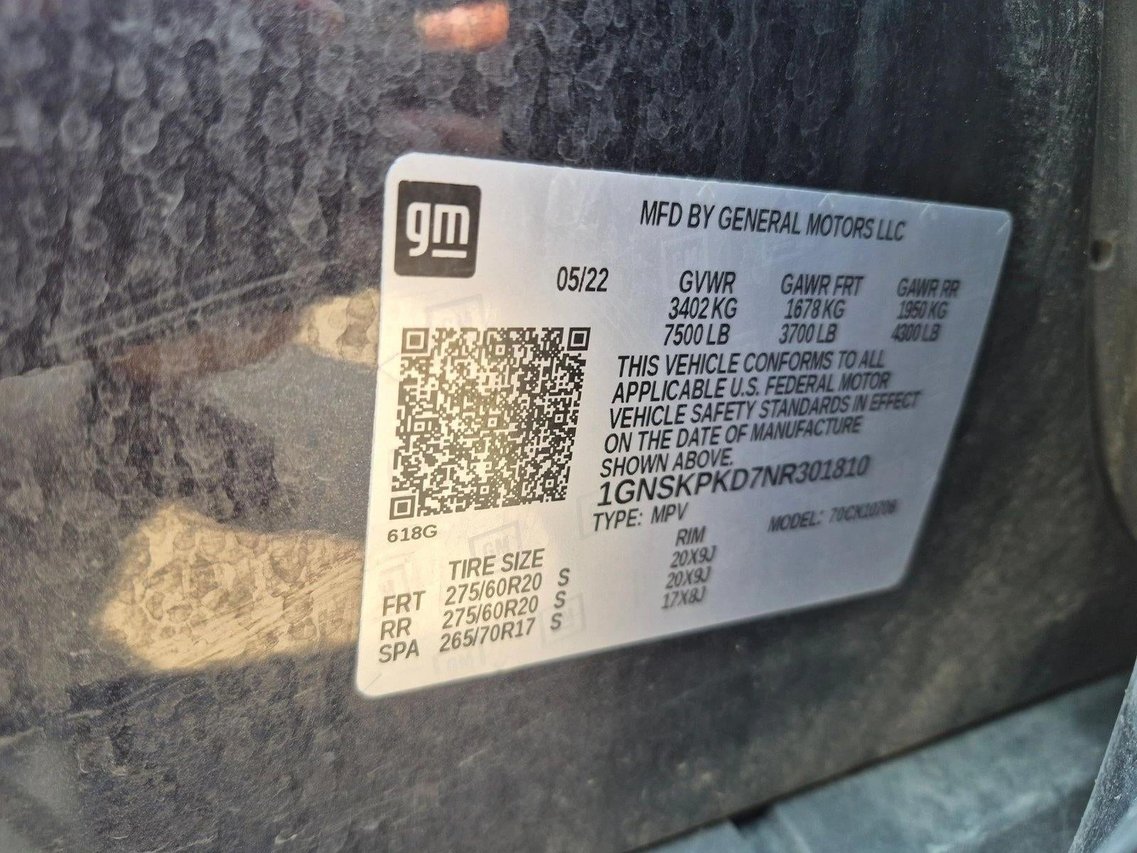 2022 Chevrolet Tahoe Z71