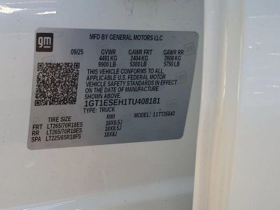 2026 GMC Sierra EV Elevation Standard Range