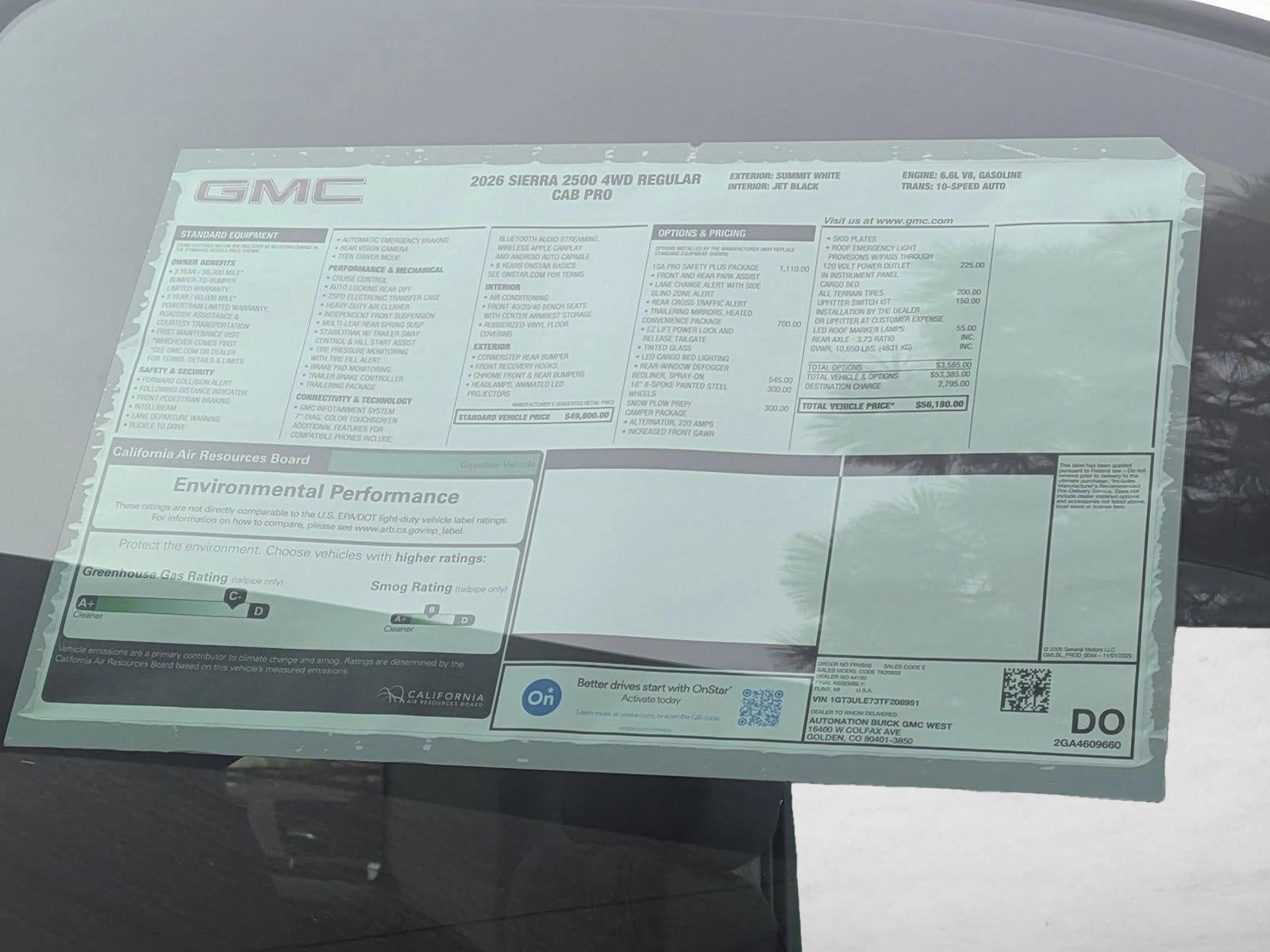 2026 GMC Sierra 2500 HD Pro