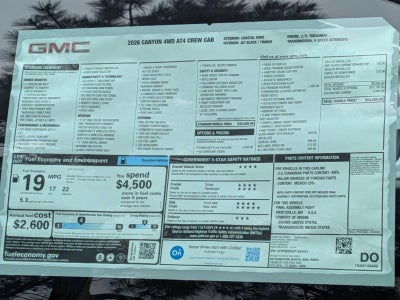 2026 GMC Canyon AT4