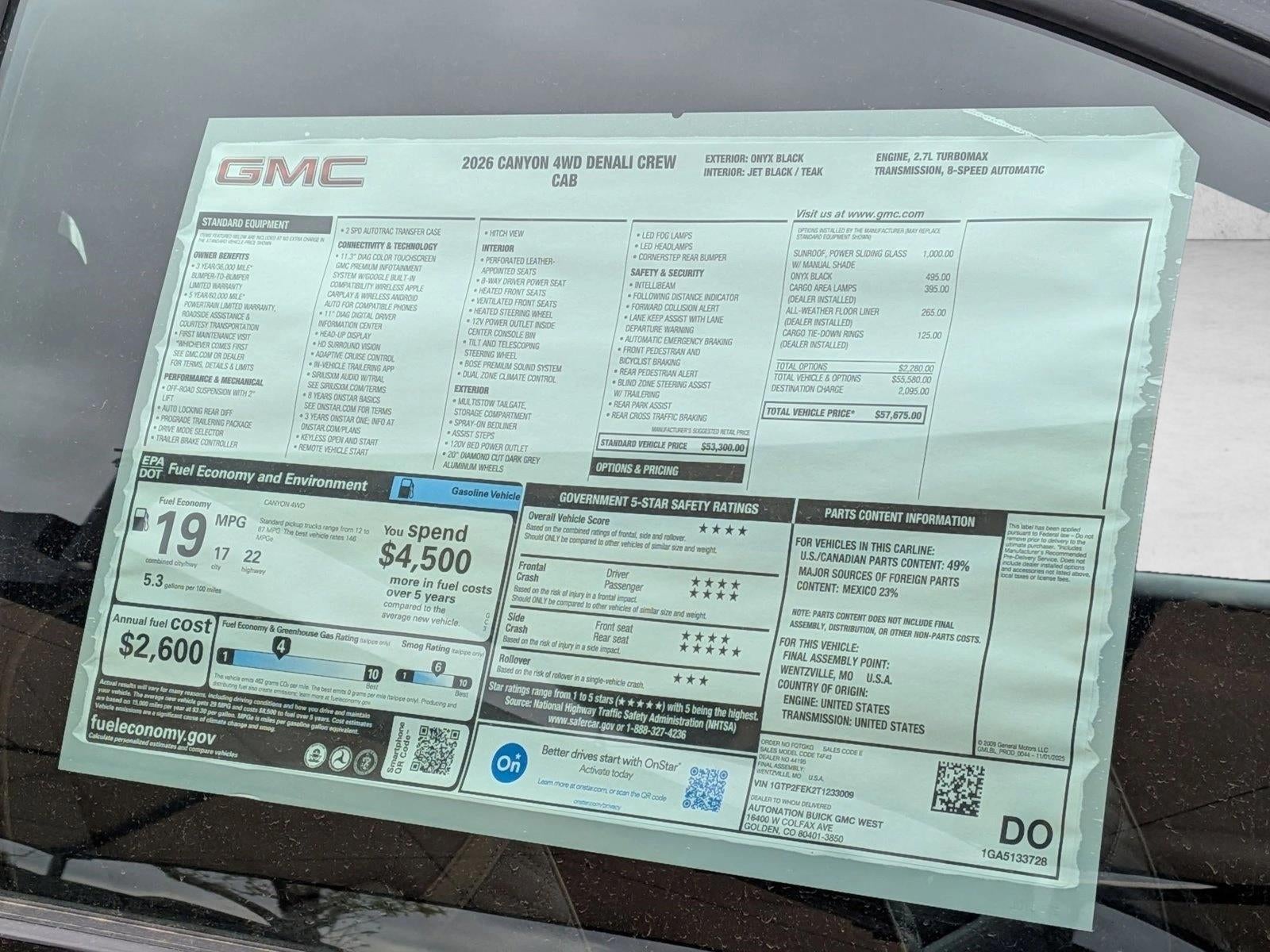 2026 GMC Canyon Denali