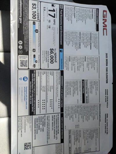 2025 GMC Sierra 1500 Elevation