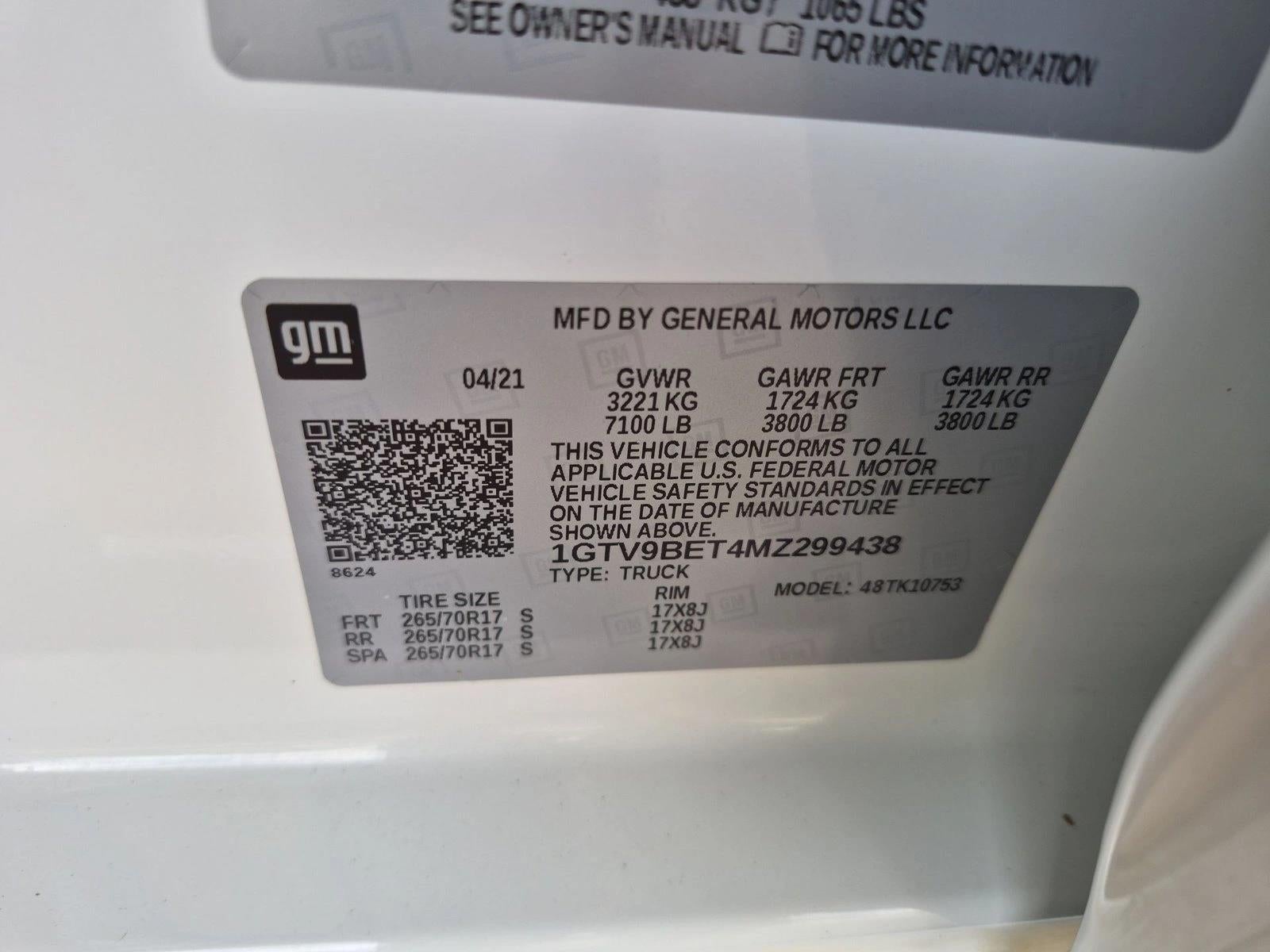2021 GMC Sierra 1500 SLE