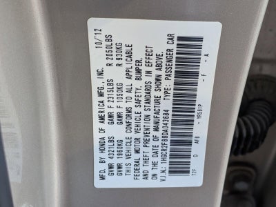 2013 Honda Accord Sdn EX-L