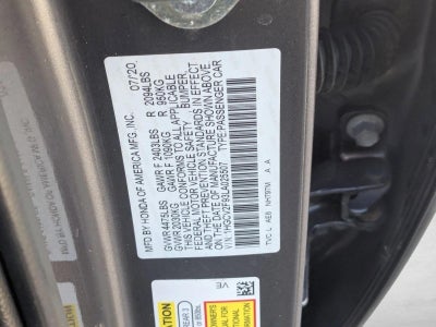 2020 Honda Accord Sedan Touring