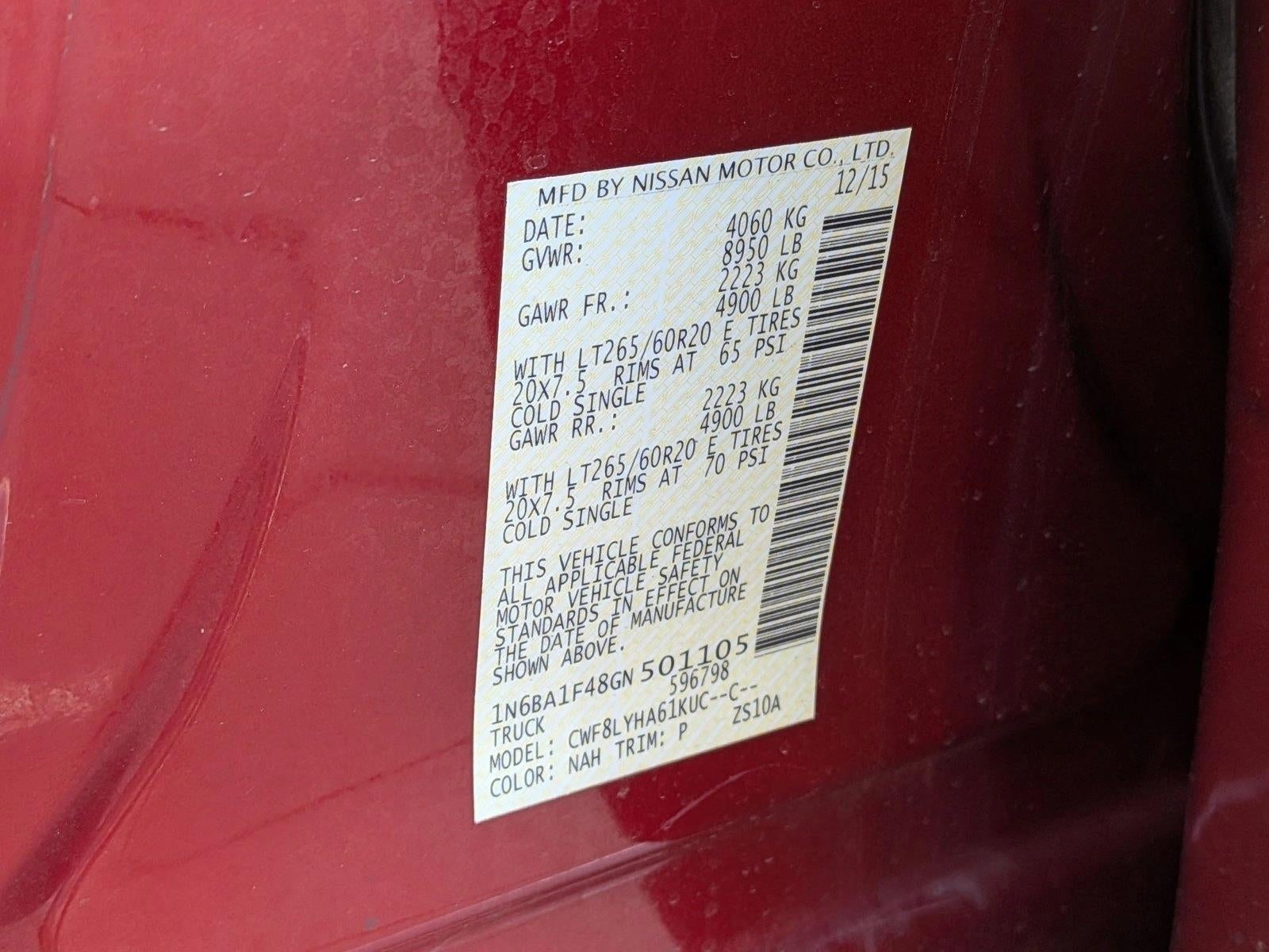 2016 Nissan TITAN XD Platinum Reserve Diesel