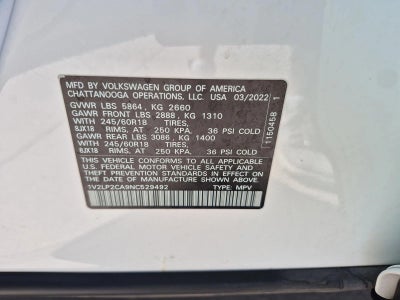 2022 Volkswagen Atlas 2.0T SE