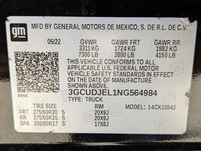 2022 Chevrolet Silverado 1500 High Country