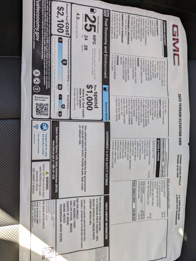 2025 GMC Terrain Elevation