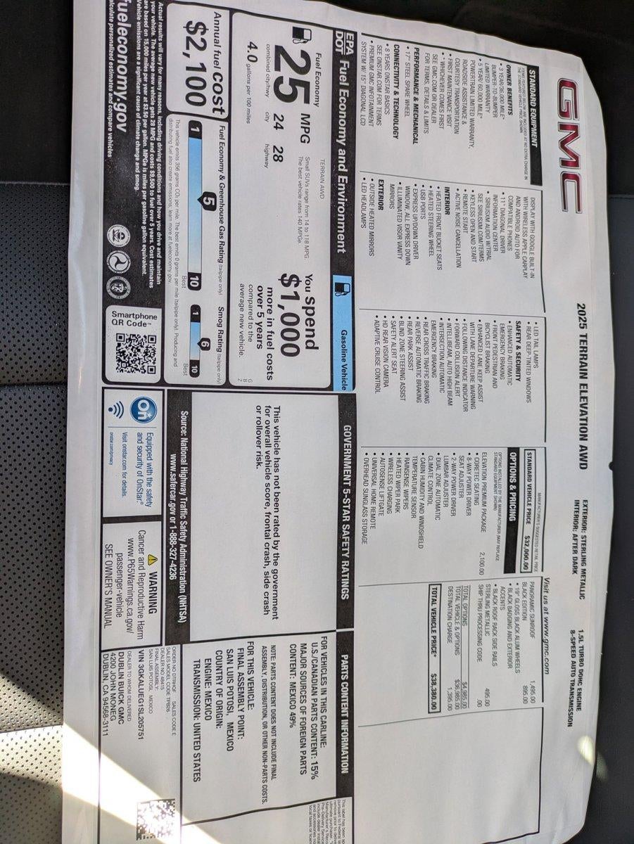 2025 GMC Terrain Elevation