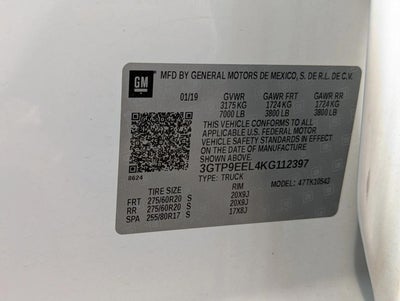 2019 GMC Sierra 1500 AT4