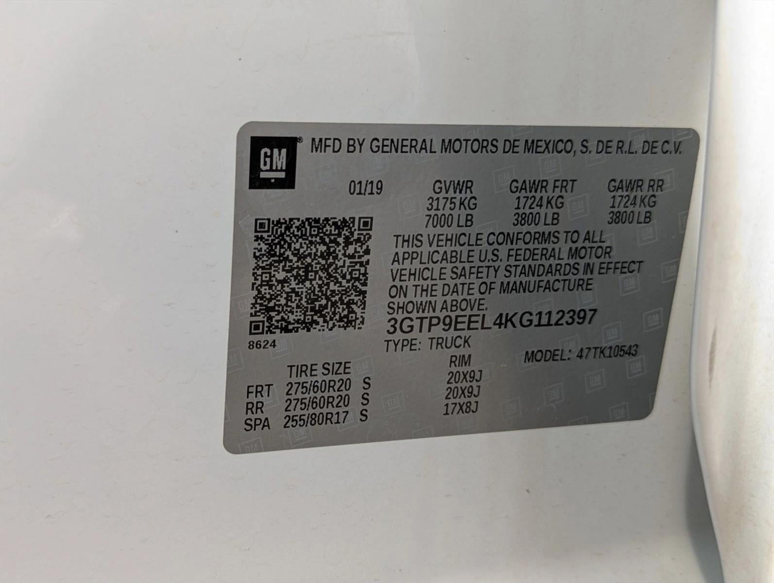 2019 GMC Sierra 1500 AT4