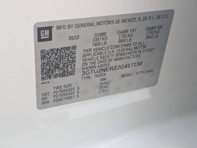 2018 GMC Sierra 1500 SLT