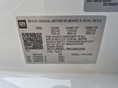 2022 GMC Sierra 1500 Limited SLT