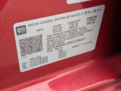 2024 GMC Sierra 1500 AT4X