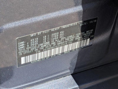 2016 Subaru Legacy 2.5i Premium