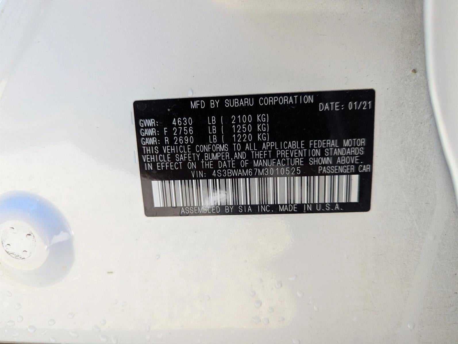 2021 Subaru Legacy Limited