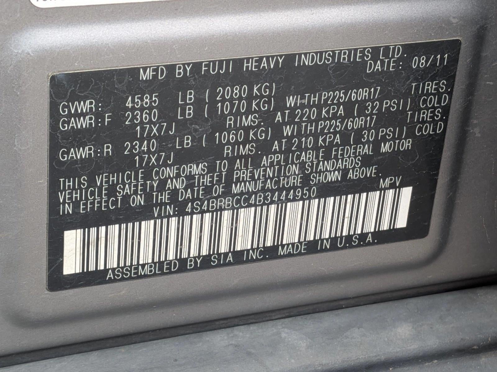 2011 Subaru Outback 2.5i Premium