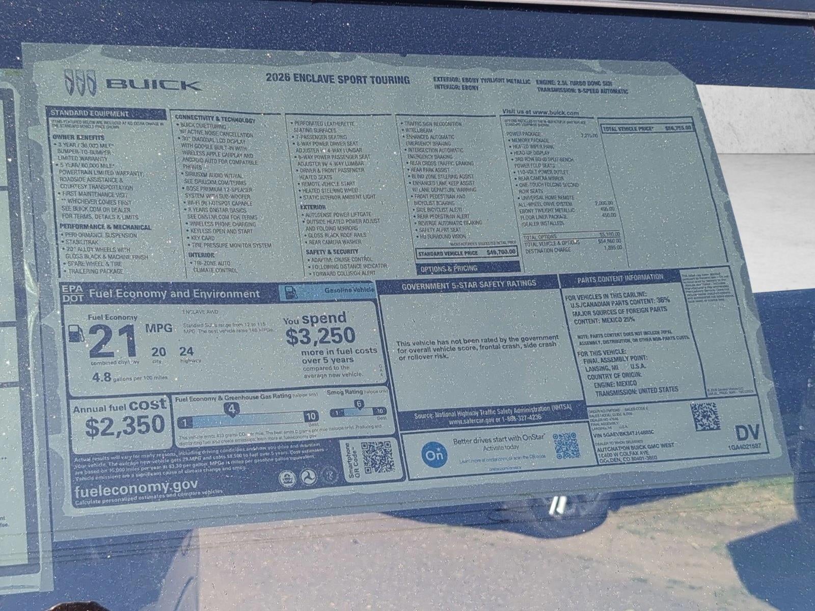 2026 Buick Enclave Sport Touring