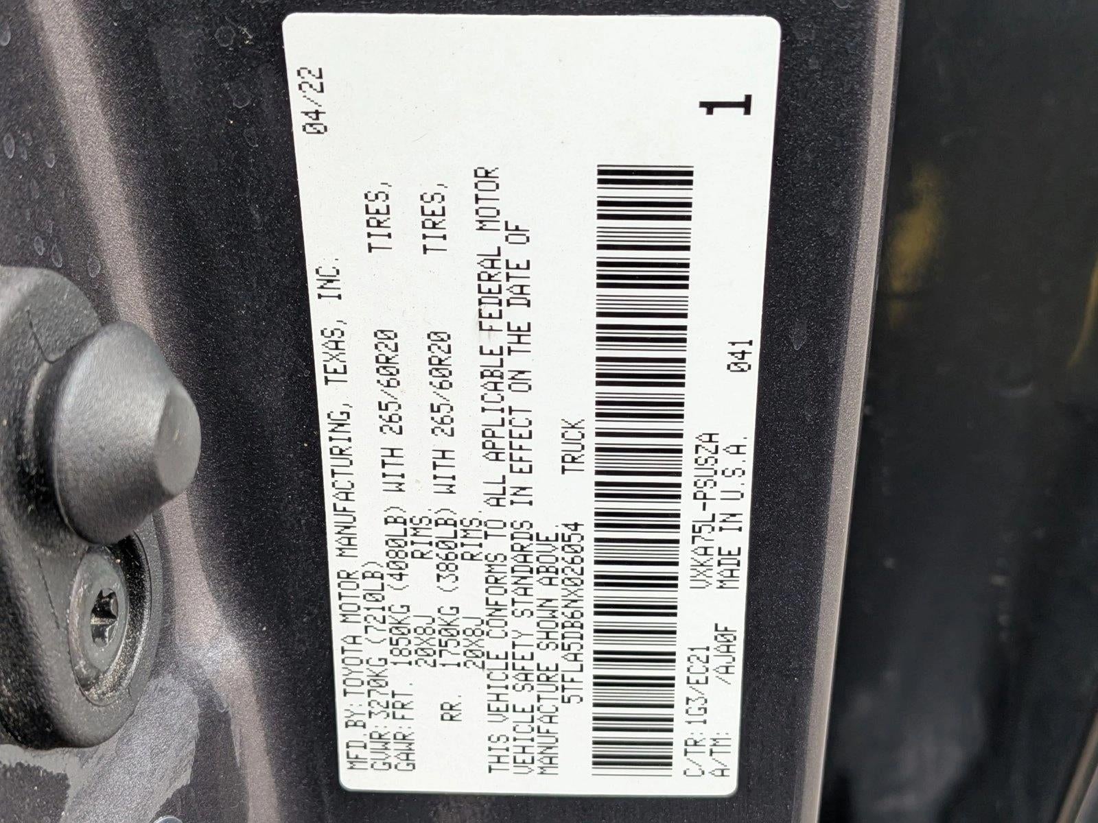 2022 Toyota Tundra SR5