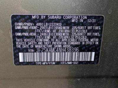 2022 Subaru Forester Wilderness