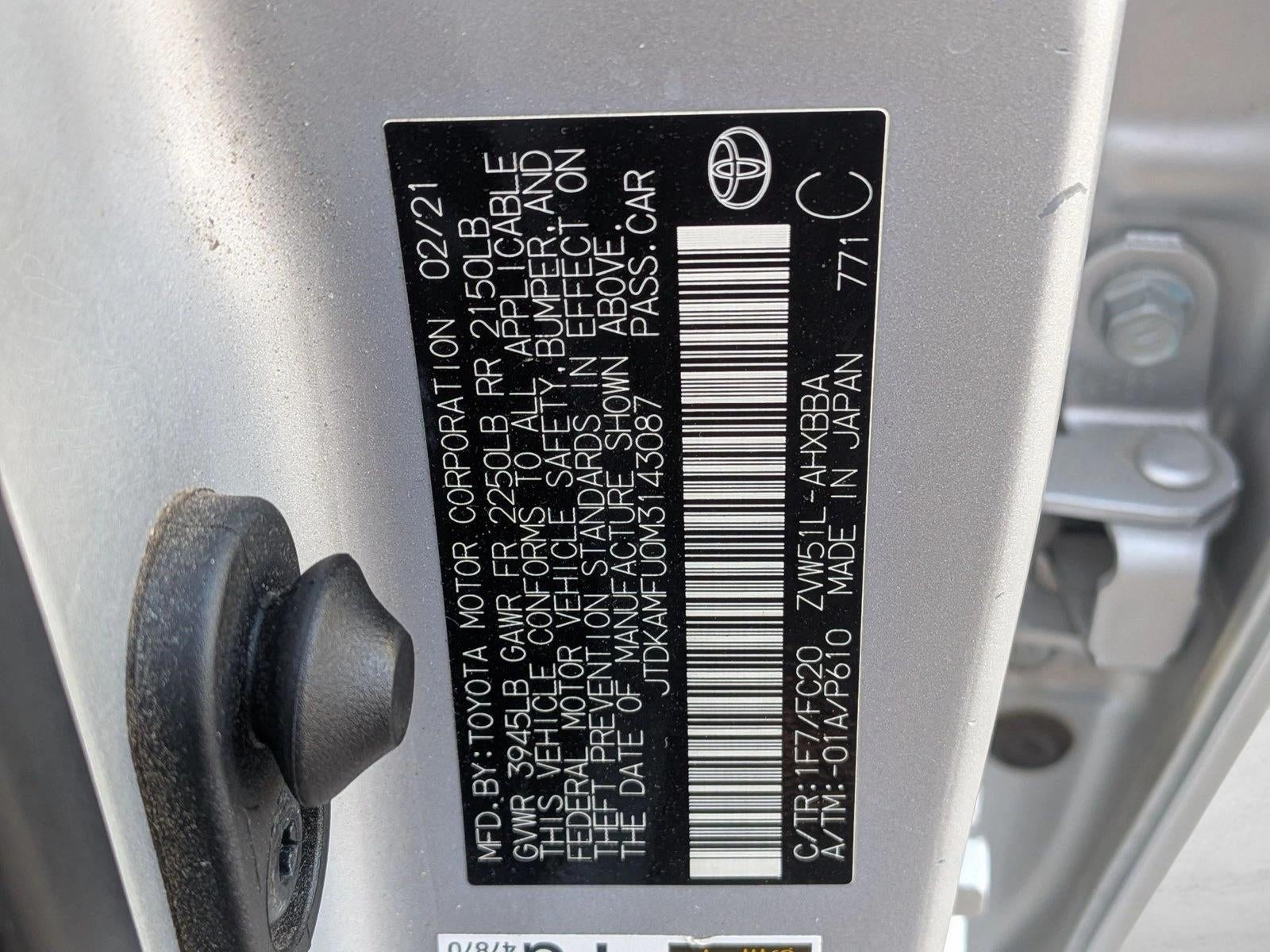 2021 Toyota Prius L Eco