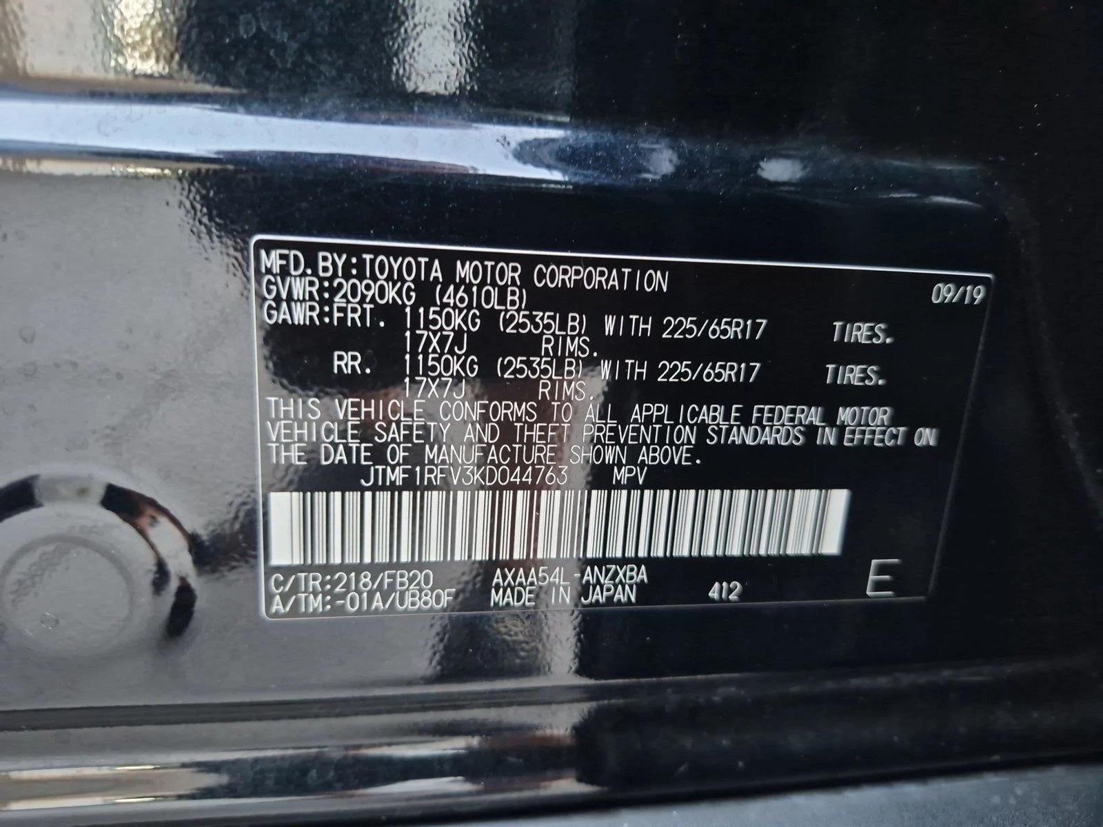 2019 Toyota RAV4 LE