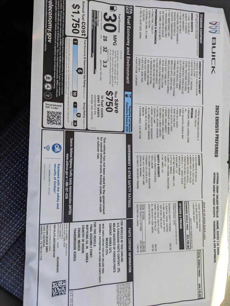 2025 Buick Envista Preferred