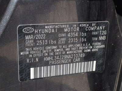 2022 Hyundai Sonata Limited