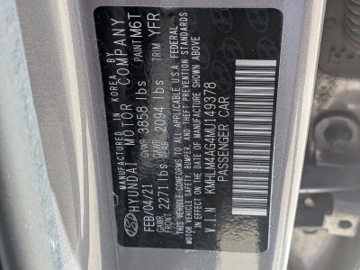 2021 Hyundai Elantra SEL