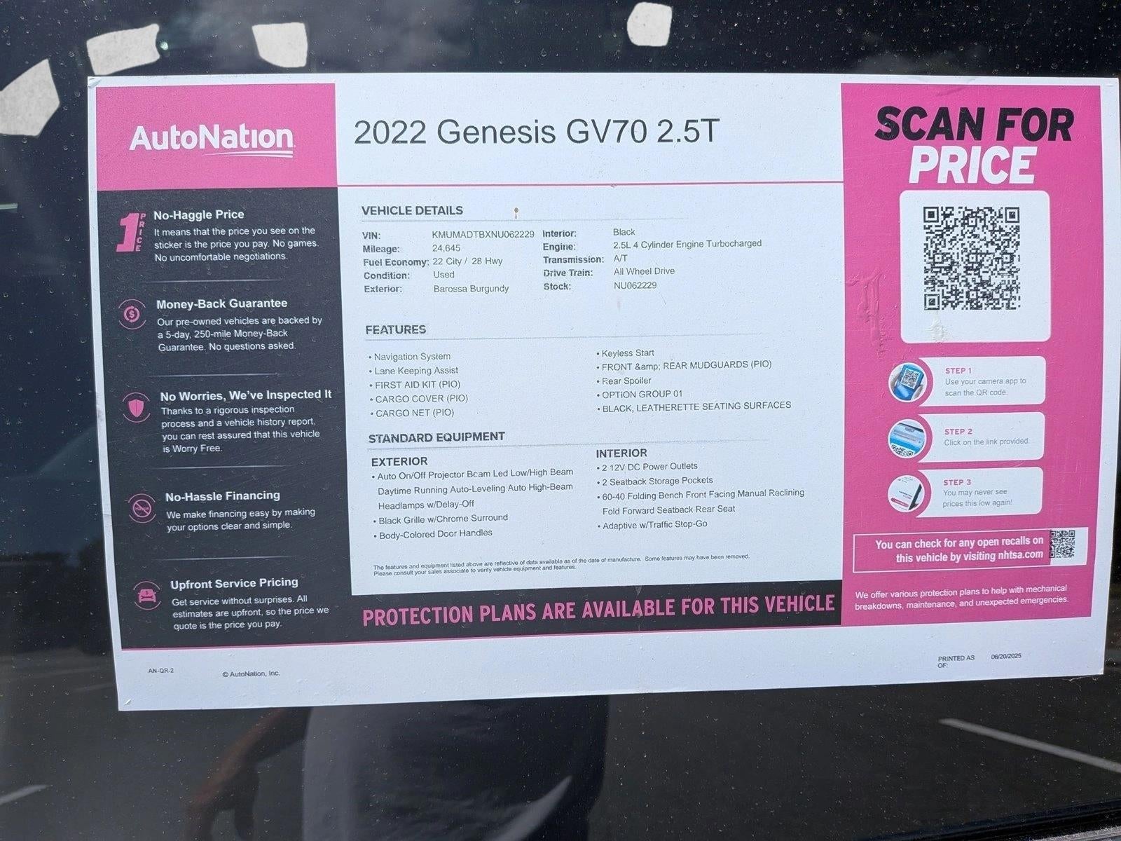 2022 Genesis GV70 2.5T