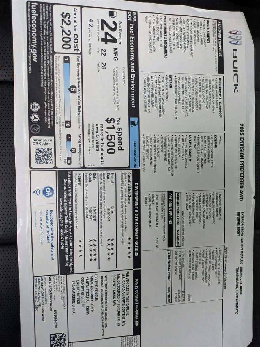 2025 Buick Envision Preferred
