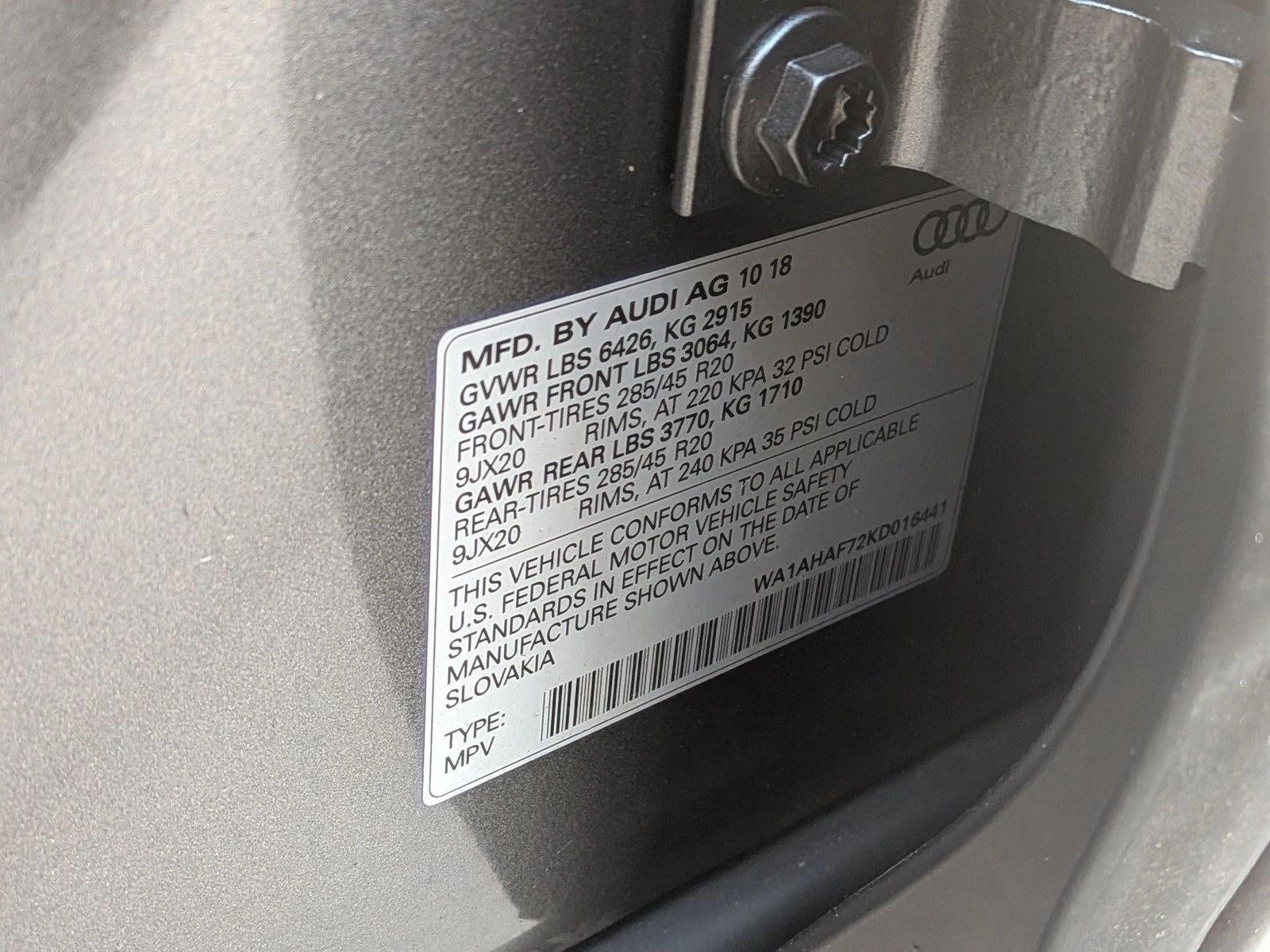 2019 Audi Q7 45 Premium