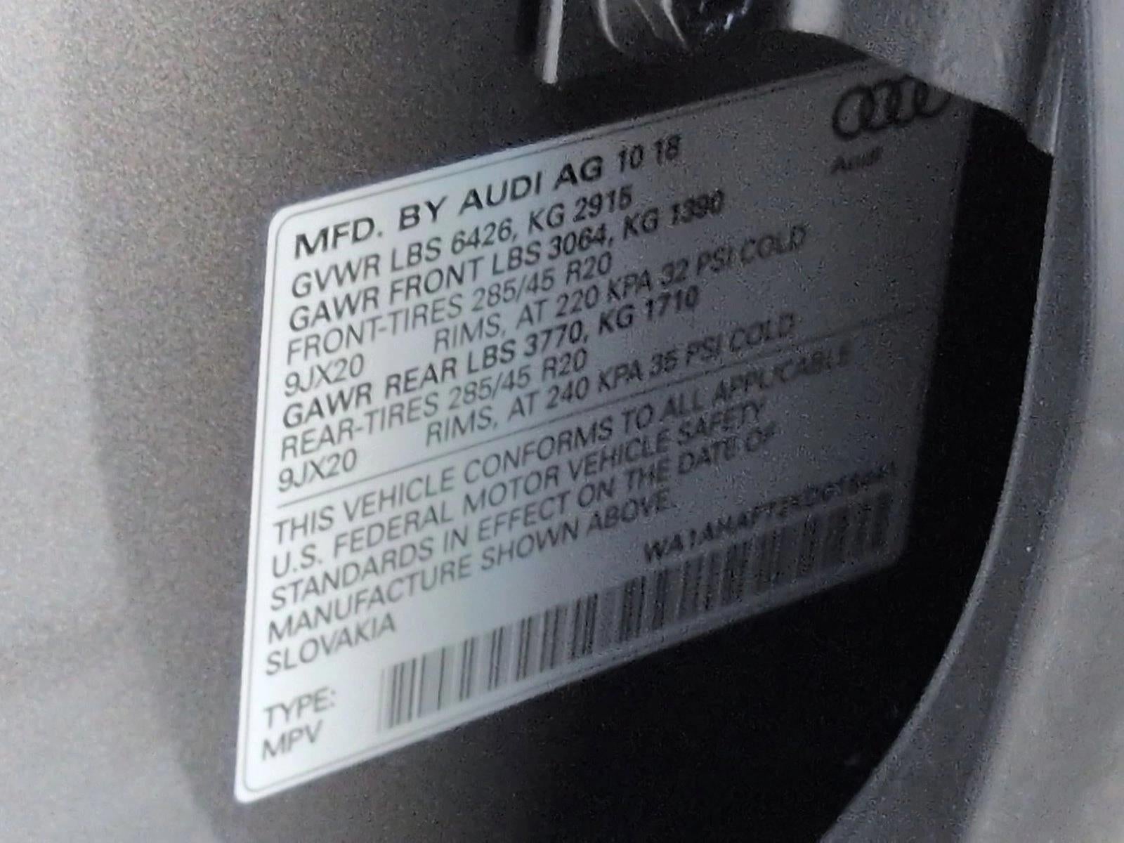 2019 Audi Q7 45 Premium