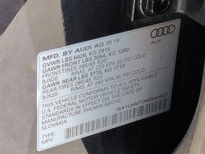 2019 Audi Q7 45 Premium